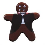 Maneles dark choc Effrayant 4 designs 3x2.8 cm