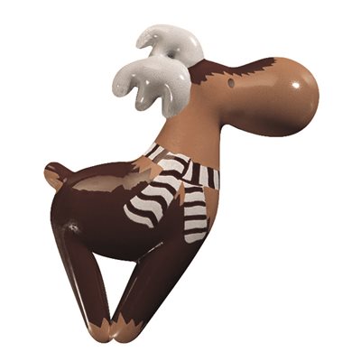 Reindeer dark choc Rudolph 5.25x6.1 cm