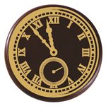 Rounds dark choc Horloge ø 3 cm