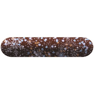 Curved eclairs dark choc Cristaux 13.2x3.2 cm