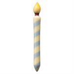 Candles white choc 6 designs 6.6x0.8 cm