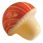 Mushrooms white choc Rouge 3 design ø 3 cm