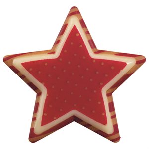 Stars white choc Graphique 2 designs 4.5x4.3 cm