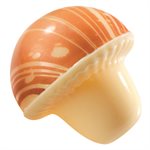 Mushrooms white choc Caramel 3 designs ø 3 cm