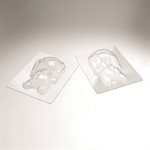 Moulds Lapin peluche for 6 pieces 14.7x10.3 cm P.sujet 7.2 cm