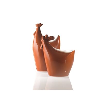 Moulds Poule et coq for 6 pieces 14.3x12-11x18.5 H.8-9 cm 2 desi