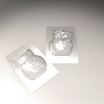 Moulds hiboux for 5 pieces 12x10.7 cm H. 9.7 cm