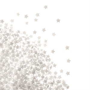 Mini white stars 3 mm 200g