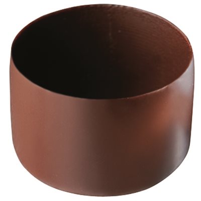 Coques round dark choc ø 3 cm H. 1.8 cm