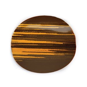 CURVED DARK CHOC DISK W / DESIGN, DARK CHOC, 1.7"", 210 PC