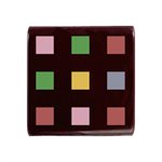 ASSORTED SQUARES, DARK CHOC, 0.79"" SQ, 120 PC