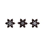 WINTER SNOWFLAKES, DARK CHOC, 180 pc
