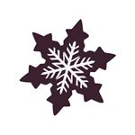 Winter Snowflakes Assortment, Dark Chocolat, 180 pcs
