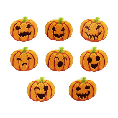 JACK-O-LANTERN ASSORT, WH CHOC, 135 PC