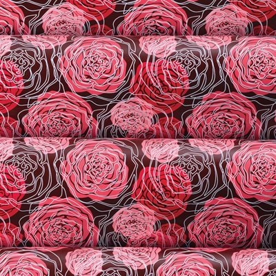 DAHLIA ROSES TRF SHT, 40x25cm, 17PC