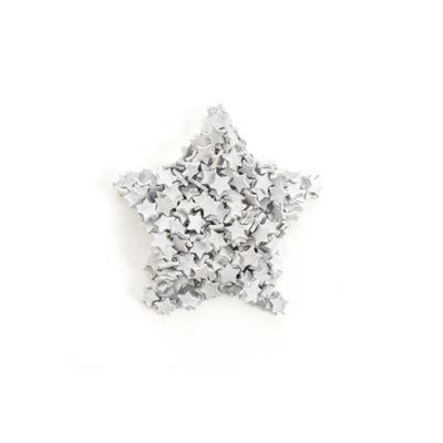 SILVER STAR SPRINKLE, WHITE CHOC, 7 OZ / 200 G 