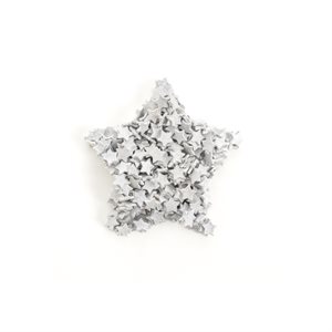 SILVER STAR SPRINKLE, WHITE CHOC, 7 OZ / 200 G 