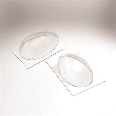 Moulds half-eggs for 10 pieces 13.4x8.7 cm H.4 cm