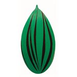 Classic leaves dark choc Trait verts 5x2.9 cm