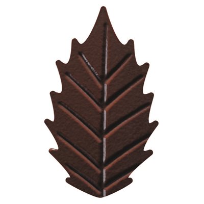 Small ribbed leaves dark choc 4 designs