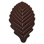 Small ribbed leaves dark choc 4 designs