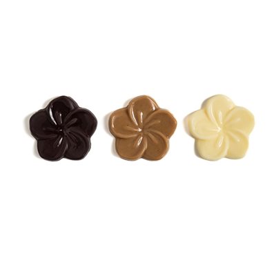 NATURAL FLOWER ASSORTMENT MILK CHOC 3CM, 264PC