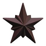 Stars dark choc Facettes 7.5 cm
