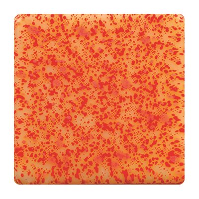 SQUARES WHITE CHOC MOUCHETE ROUGE 3 CM