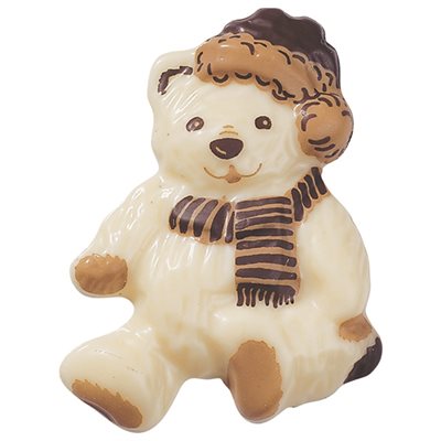 Bears white choc Blanc 5.53x4.12 cm