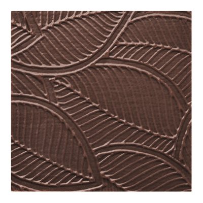 Squares extra thin dark chocolate structured Feuilles 4 cm