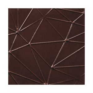 Squares extra thin dark chocolate structured Polygone 5 cm