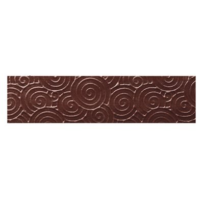 Rectangles extra thin dark choc structured Spirale 12x3 cm