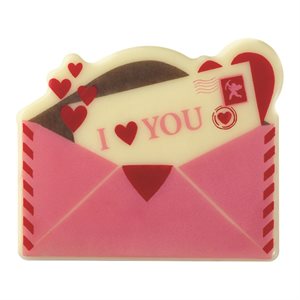 Envelopes white choc I love you 5.8x4.85 cm