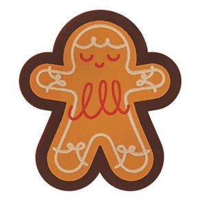 BISCUITÉS DECORATIONS P'TITS BONHOMMES 3 DESIGNS 3X2.7 CM