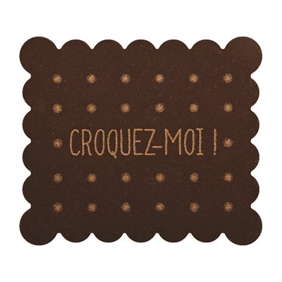 DECORATIONS BISCUITÉS CROQUEZ MOI 5X4.3 CM
