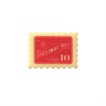 STAMPS WHITE CHOC CHRISTMAS POST 2 DESIGNS 4.5X3.3 CM