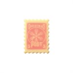 STAMPS WHITE CHOC CHRISTMAS POST 2 DESIGNS 4.5X3.3 CM