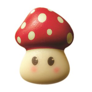 MUSHROOMS WHITE CHOC CHOUPIS 9 DESIGNS 2.9X2.3 CM