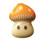 MUSHROOMS WHITE CHOC CHOUPIS 9 DESIGNS 2.9X2.3 CM