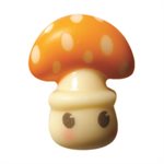 MUSHROOMS WHITE CHOC CHOUPIS 9 DESIGNS 2.9X2.3 CM