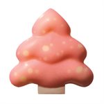 SMALL CHRISTMAS TREES WHITE CHOC FLUFFY 2 DESIGNS 2.55X2.5 CM
