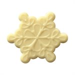 SNOWFLAKES WHITE CHOC ELÉGANCE 4.5X3.8 CM