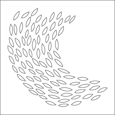 STENCIL ENVOLÉE FOR 1 PIECE 15X15 CM PATTERN 12.9X12.8 CM