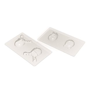 MOULDS PILOTES DE NOËL FOR 6 PIECES 2 DESIGNS