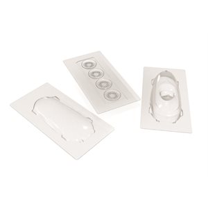 MOULDS BOLIDE FOR 6 PIECES 20.4X9.2 CM P.7 CM