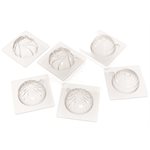 MOULDS HALF-BALLS GRAPHIQUES FOR 12 PIECES 3 DESIGNS 8.4X7.2 CM