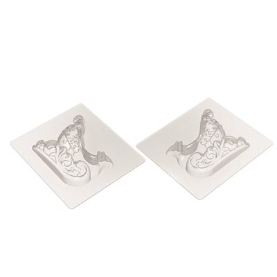 MOULDS TRAINEAU BAROQUE FOR 4 PIECES 13X10.8 CM P.7 CM