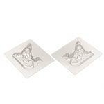 MOULDS TRAINEAU BAROQUE FOR 4 PIECES 13X10.8 CM P.7 CM