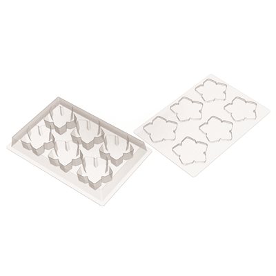 INDIVIDUAL ENTREMETS MOULDS FLOCON FOR 60 PIECES
