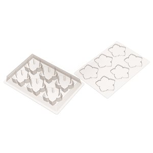 INDIVIDUAL ENTREMETS MOULDS FLOCON FOR 60 PIECES